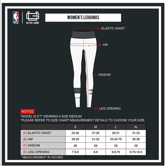 NBA UNK New York Knicks Women Legging Fitness Yoga - Picture 6 of 9